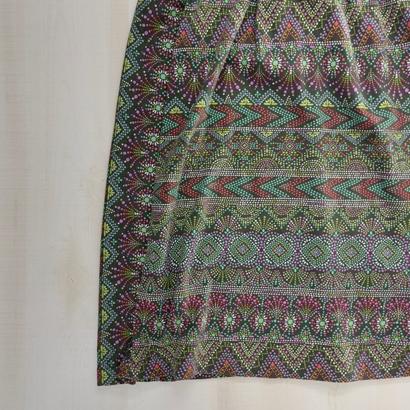 PATAGONIA womens printed dress organic cotton lyocell travel green XS - Picture 2 of 9